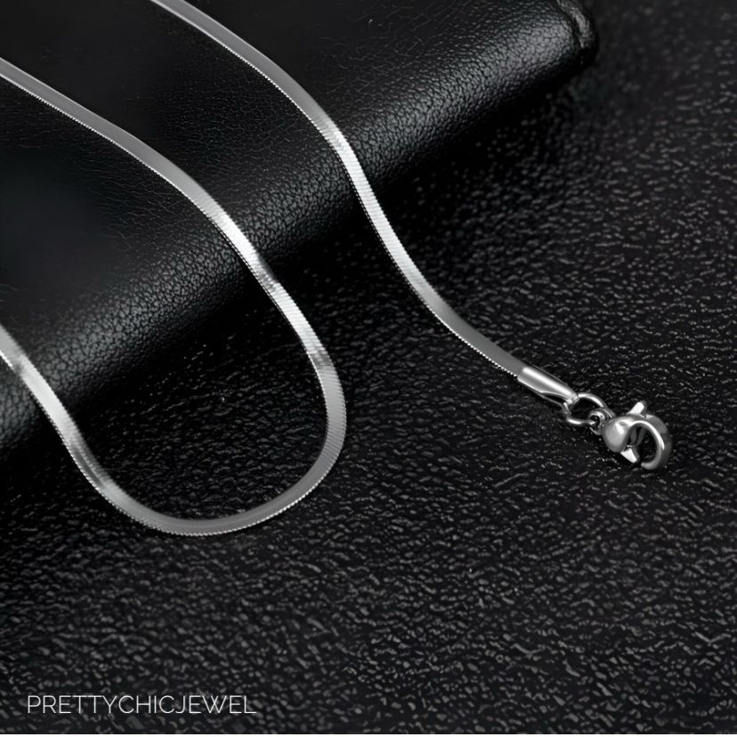 Silver snake chain