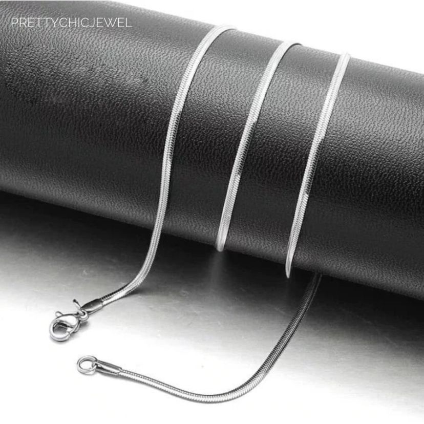 Silver snake chain