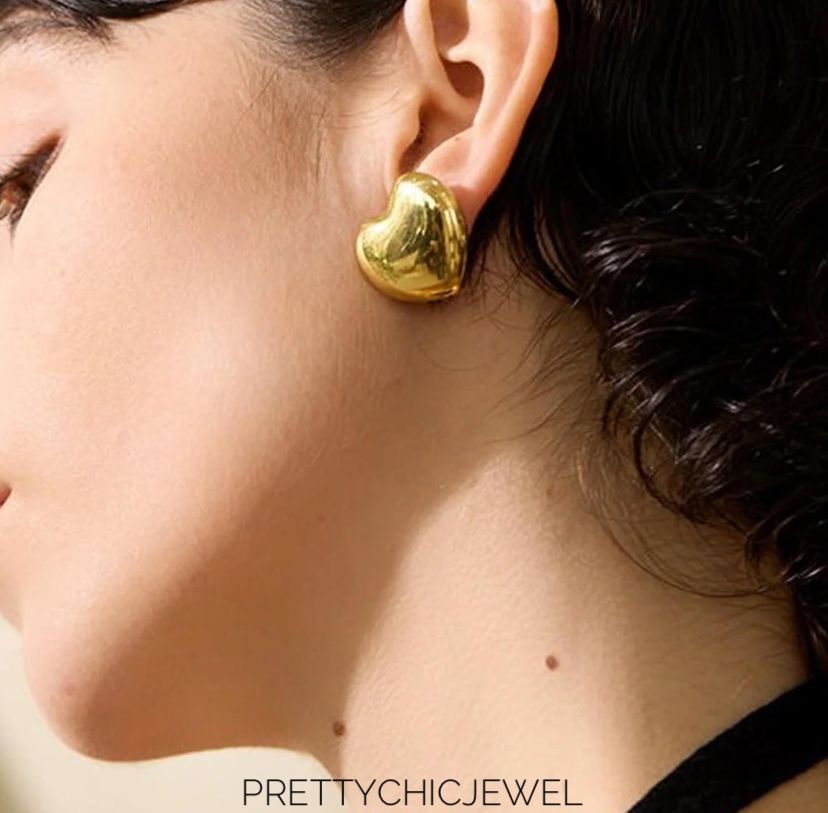 Golden Heart Earrings