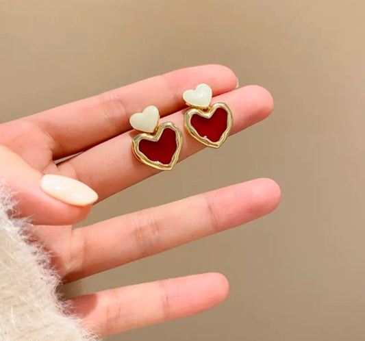 Red Heart earrings