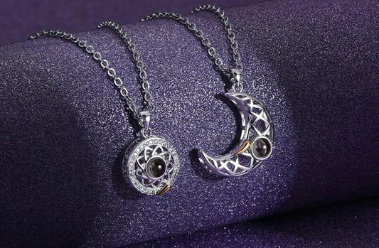 Magnetic ☀️ sun moon 🌙couple pendants