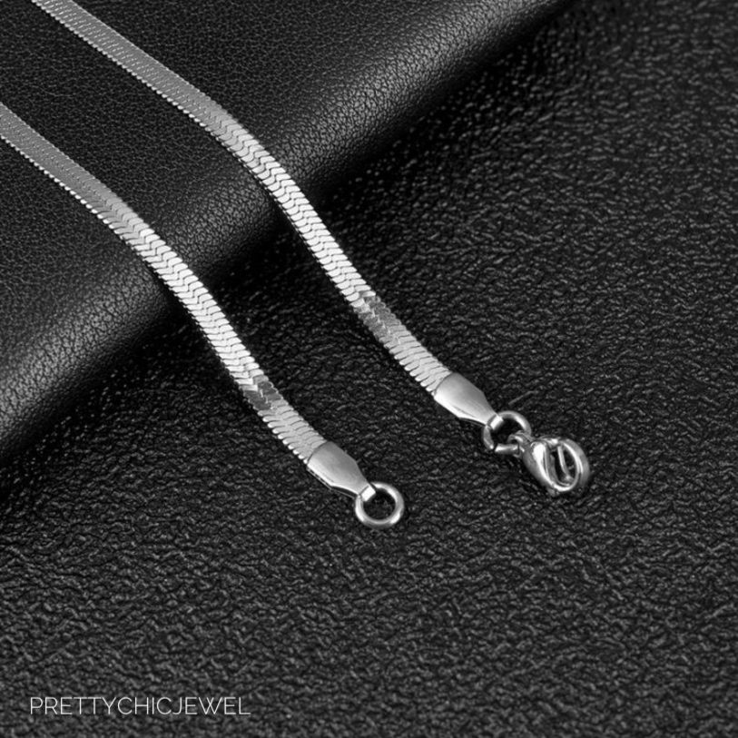 Silver snake chain