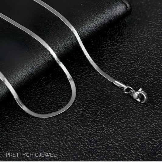 Silver snake chain
