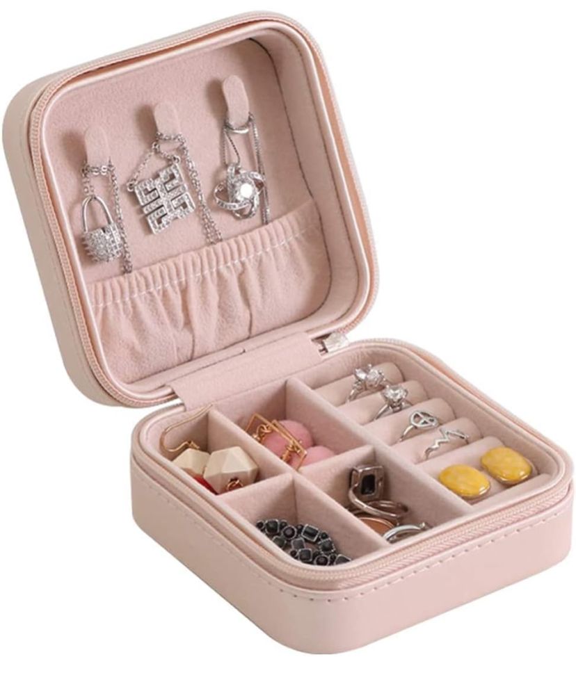 Mini Pink Jewelry Organizer Without Jewelry