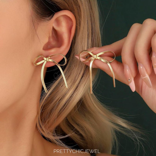 Golden Bow 🎀🎀 Earrings For Women